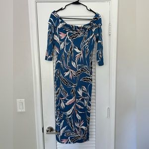 Yumi Kim off the shoulder floral midi dress size medium.